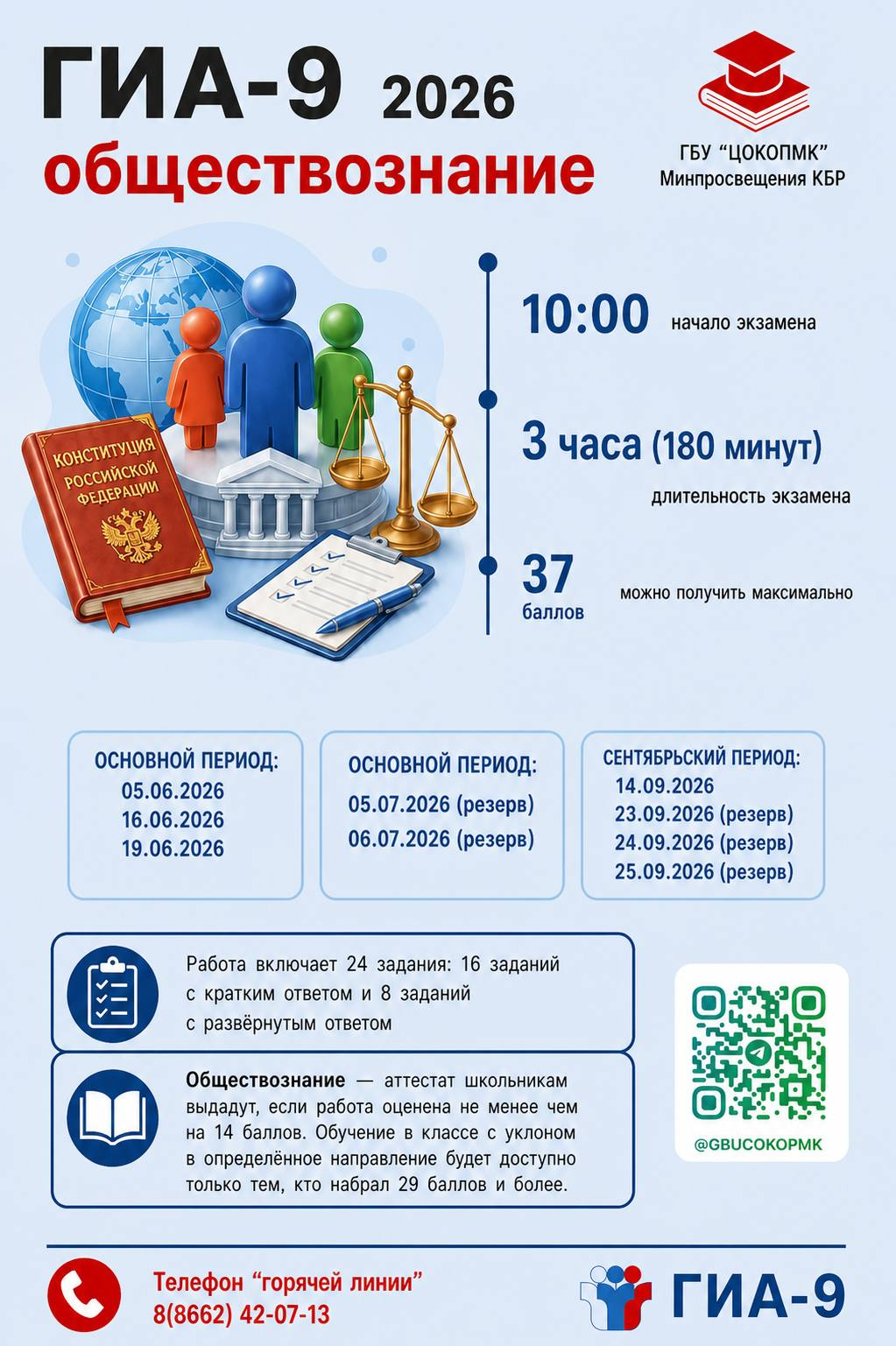 Четвертый день дополнительного (сентябрьского) периода ОГЭ‑2026