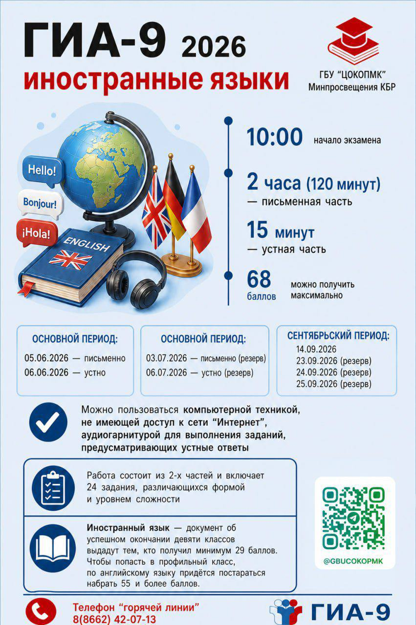 Четвертый день дополнительного (сентябрьского) периода ОГЭ‑2026